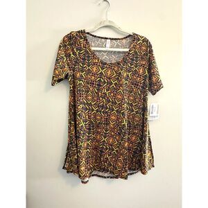 LuLaRoe Perfect T XS NWT Geometric Print Swing Top Short Sleeve